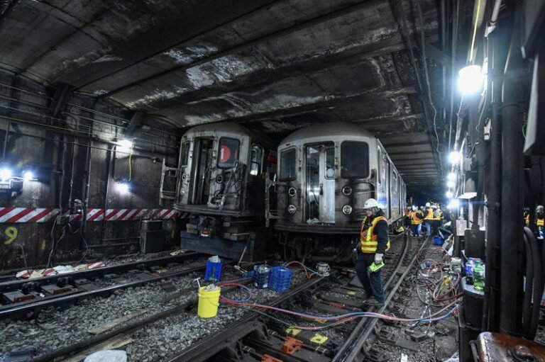 Manhattan subway returns to normal after emergency repairs completed after rear-end train collision


