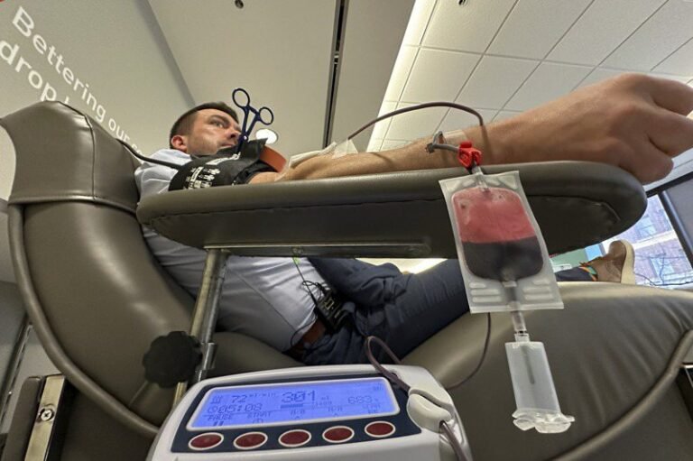 The number of youth donating blood is declining due to strict standards of blood donation.

