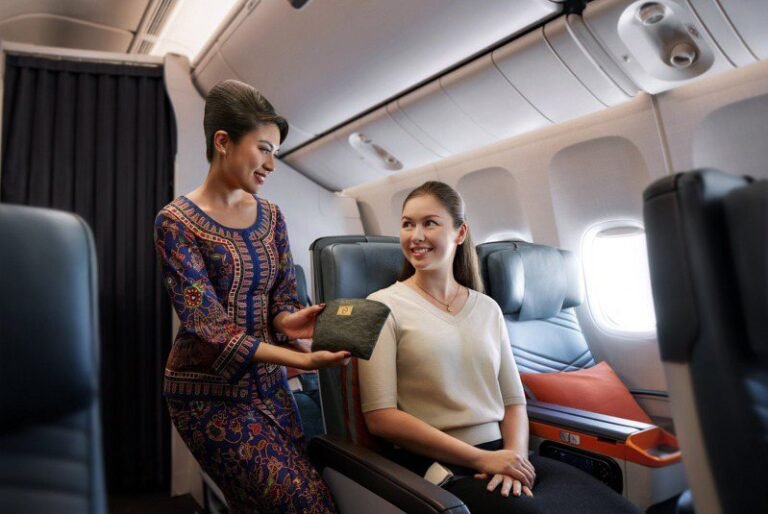 Aviation industry darling Singapore Airlines serves champagne in premium economy class, and Tiger Airways promotes Busan Paella

