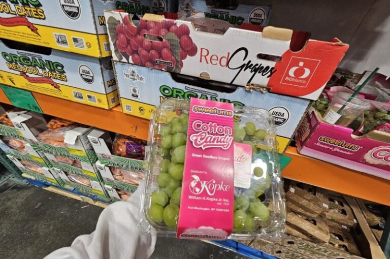 Costco carries two varieties of grapes, one with lychee flavor and one as sweet as marshmallow


