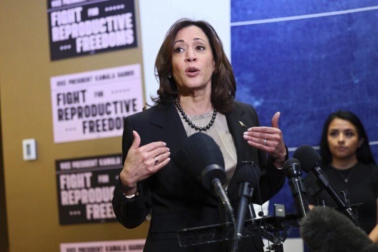 Harris makes rare visit to abortion clinic to heat up abortion issue in election campaign


