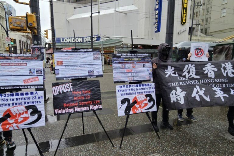 Hong Kong and Taiwan communities in Canada protest Article 23 law and Taiwanese overseas Chinese are worried: They don't want this to happen to Taiwanese people

