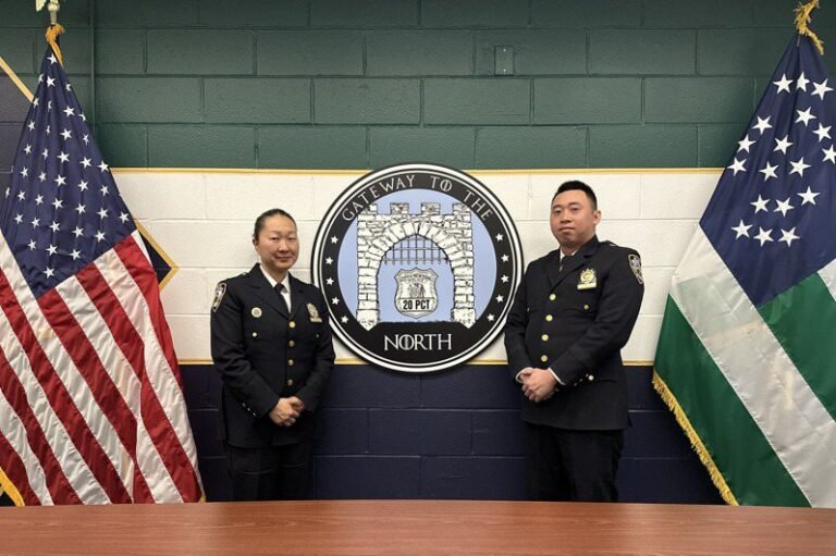 The only Chinese-American chief and deputy director in Manhattan sit in the 20th Precinct on the Upper West Side.

