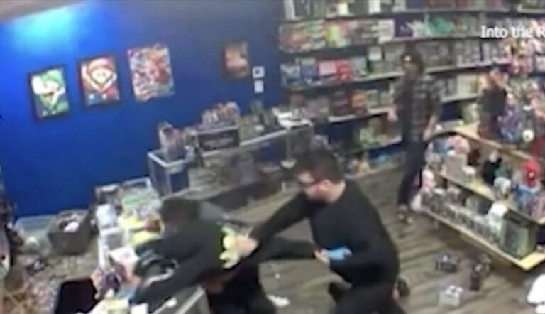 A game store in Southern California was robbed three times in one year and the clerk was threatened at gunpoint to stop it.

