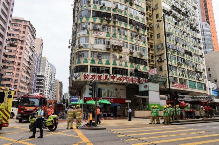 Five people died in a fire at a commercial and residential building in Yau Ma Tei, Hong Kong

