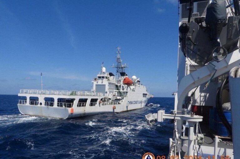 Just after the US-Japan-Philippines summit, a Chinese coast guard ship intercepted two Philippine official ships and escalated tensions in the South China Sea.

