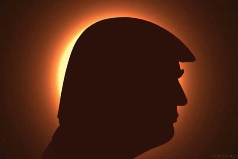 Riding on the solar eclipse craze, Trump launches new ad that covers the Sun with its head


